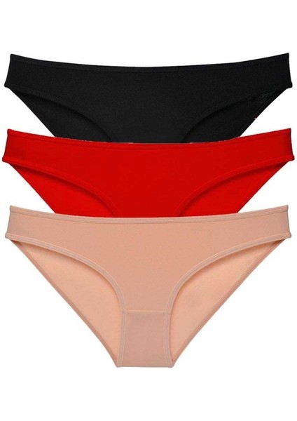 3 Adet Süper Eko Set Likralı Kadın Slip Külot 539