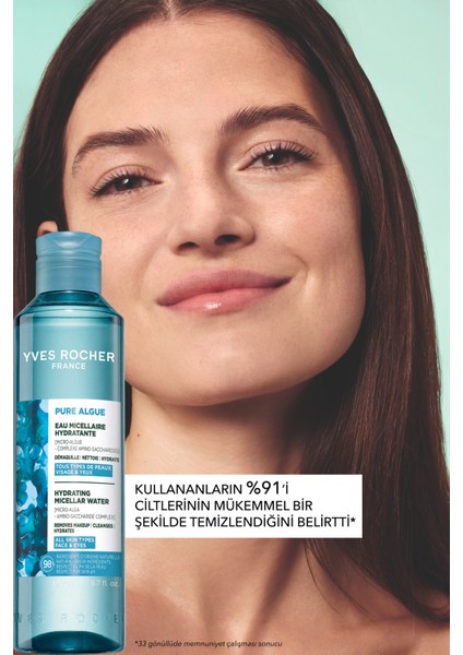 Makyaj Temizleme Micellar Suyu-Normal ve Kuru Cilt -Pure Algue Nemlendirici Botanik Kompleks 200ML modelleri