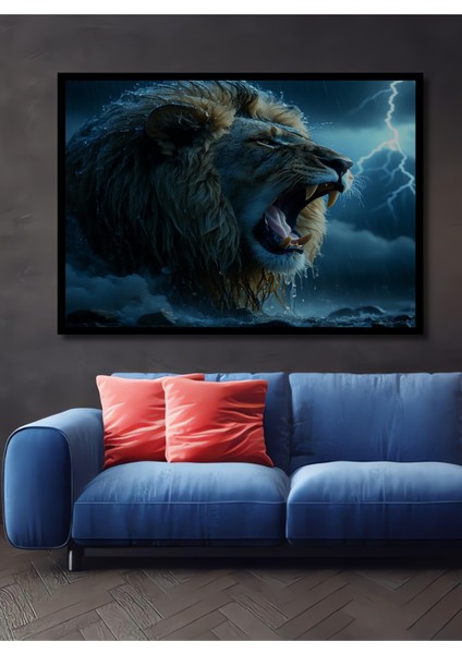 Çerçeve Görünümlü Istanbul Boğazı Nostaljik Vapur Kara Kalem Görünümlü Ahşap Ofis Kare Tablo