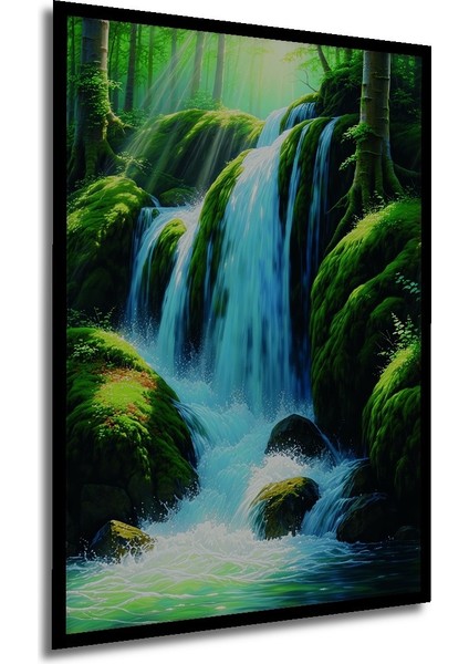 Çerçeve Görünümlü Müzik Notaları Pastel Boya Görünümlü Dekoratif Ahşap Ev/işyeri/ofis Kare Tablo modelleri