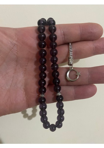 Ametist Renkli Kuvars Tesbih fırsatları