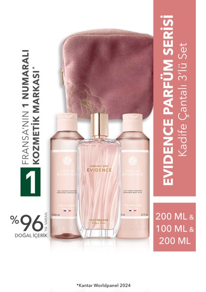 Evidence Parfüm Serisi Kadife Çantalı 3’lü SET-9916919
