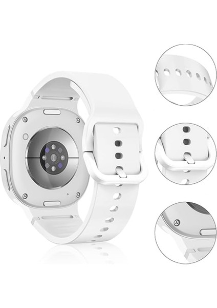 Samsung Galaxy Watch 8 44MM 40MM Ile Uyumlu Metal Tokalı Purelux Soft Silikon Kordon fiyatları