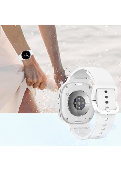 Samsung Galaxy Watch 8 44MM 40MM Ile Uyumlu Metal Tokalı Purelux Soft Silikon Kordon modelleri