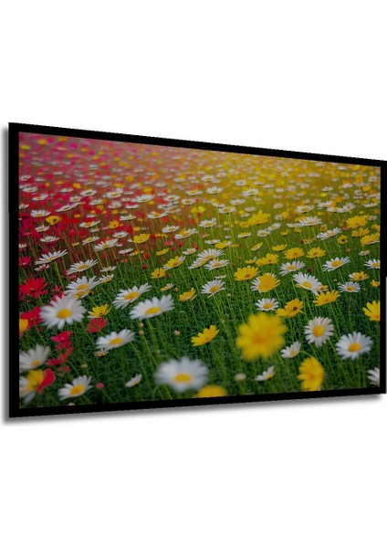 Çerçeve Görünümlü Fırtına Bulutları Altında Şimşek Dansı Yağlı Boya Görünümlü Ahşap Ofis Tablo modelleri