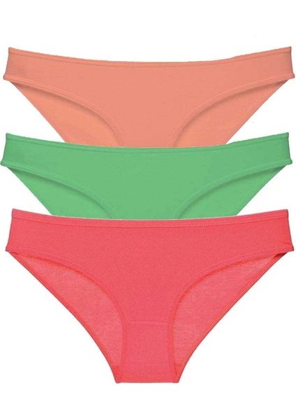 3 Adet Süper Eko Set Likralı Kadın Slip Külot 543