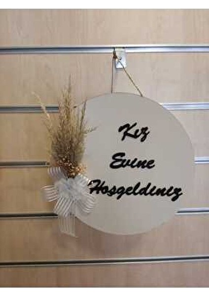 Kız Evine Hoşgeldiniz Kapı Süsü 28*28 cm fırsatları