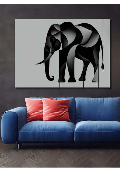 Destansı Savaş Alanı Yağlı Boya Görünümlü Dekoratif Ahşap Ev/işyeri/ofis Kare Tablo