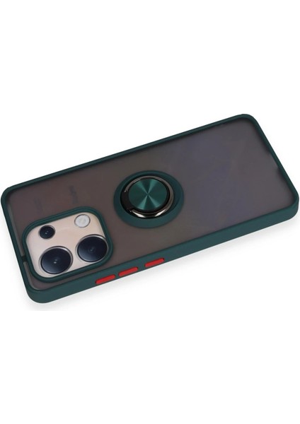 Zengezur Newface Xiaomi Redmi Note 13 4g Kılıf Montreal Yüzüklü Silikon Kapak - Yeşil modelleri