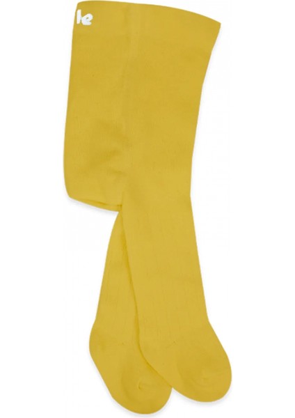 Bistyle Penye Tekli Külotlu Çorap BS1001 Açık Hardal