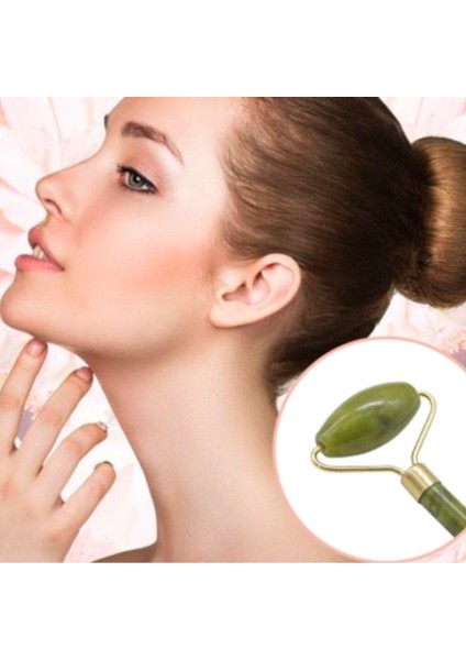 Özel Süngerli Kutusunda Kırılmaz Çift Taraflı 2li Cilt Yüz Masaj Aleti Jade Roller Yeşim Taşı (5224) indirimleri