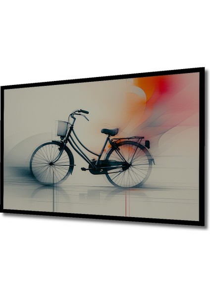 Çerçeve Görünümlü Kırmızı Hilal ve Yıldız Dijital Sanat Işyeri/ofis/salon Ahşap Dekoratif Kare Tablo fiyatları