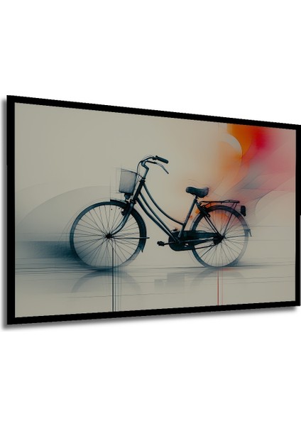 Çerçeve Görünümlü Kırmızı Hilal ve Yıldız Dijital Sanat Işyeri/ofis/salon Ahşap Dekoratif Kare Tablo modelleri