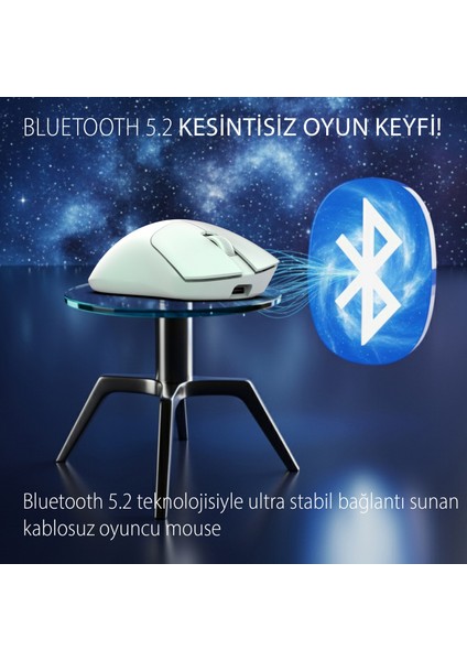 IMG-329MX Oyuncu Mouse 12000 Dpı | Rgb, Laser Sensör, 6d Tuş, Kablosuz Kablolu, Type-C Şarj modelleri