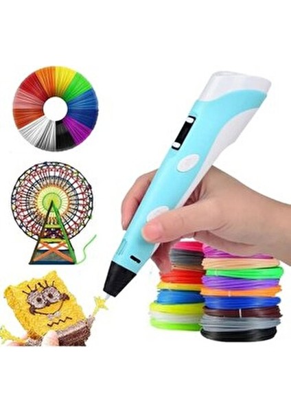 Üç Boyutlu Yazıcı 3D Kalem Pen Printer Adaptörlü