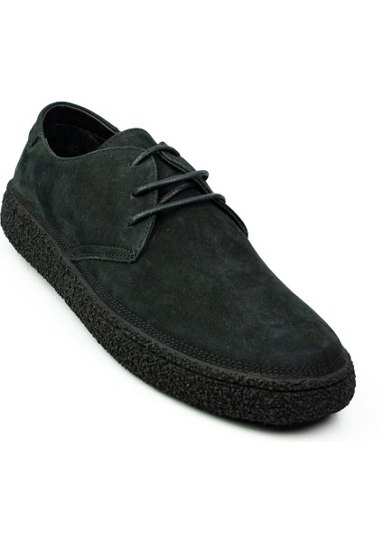 2182 Siyah Nubuk Deri Erkek Günlük Ayakkabı