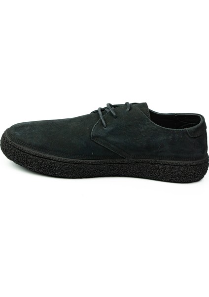 2182 Siyah Nubuk Deri Erkek Günlük Ayakkabı modelleri