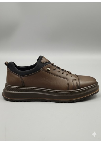 Erkek Hakiki Deri Rahat Yumuşak Kalın Taban Casual Ayakkabı AY-1040-K