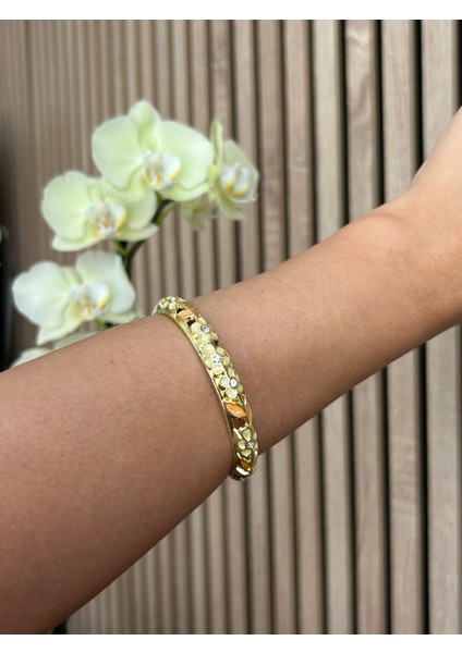 Mineli Turuncu Kelepçe Bileklik