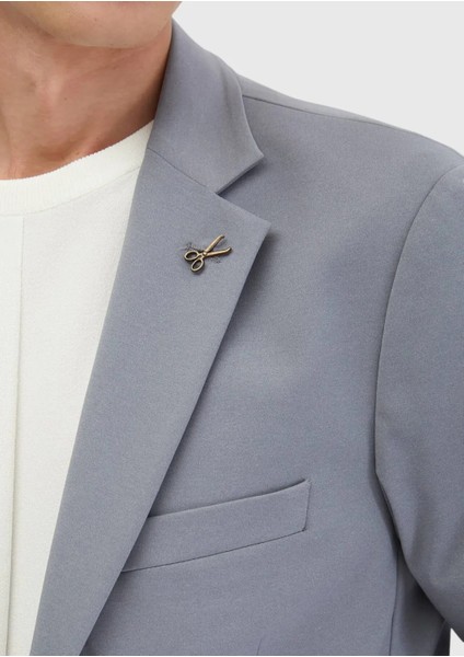 Açık Gri Düz Comfort Fit Örme Takım Elbise indirimleri