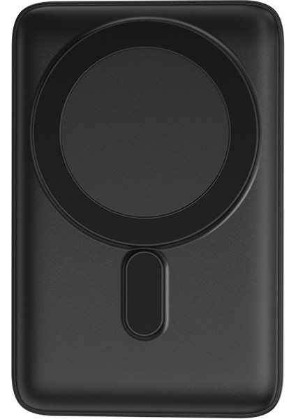 WI-P011 Gentleman Serisi LED Işık Göstergeli Standlı Kablosuz Powerbank 10.000MAH 15W Siyah