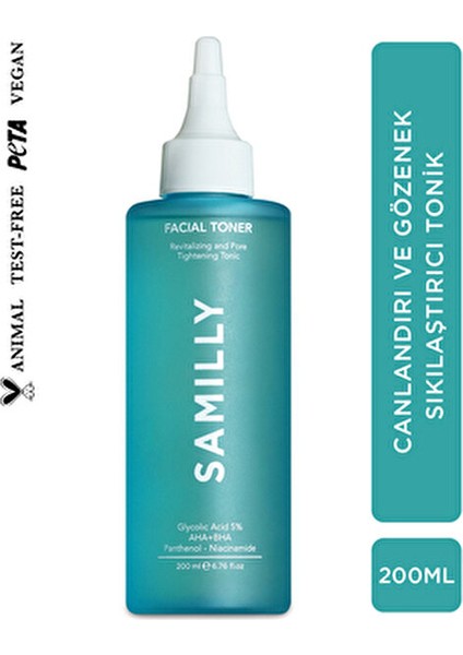Tüm Ciltler Için Canlandırıcı ve Gözenek Sıkılaştırıcı Tonik 200 ml