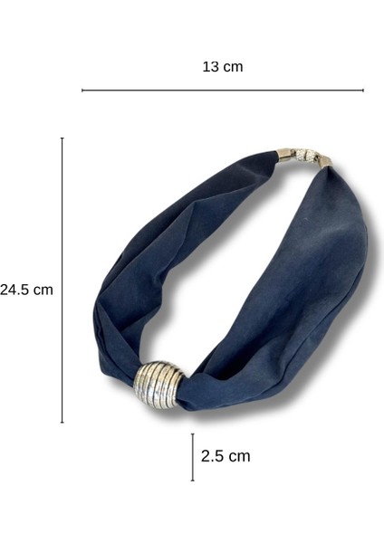 Gümüş Boncuk Detaylı Kumaş Kolye fırsatları