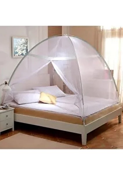 Çift Kişilik Büyük Boy Kolay Kurulumlu Yatak Cibinlik