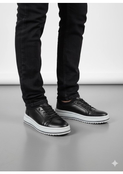 Erkek Hakiki Deri Rahat Yumuşak Kalın Taban Casual Ayakkabı AY-1040-K fiyatları