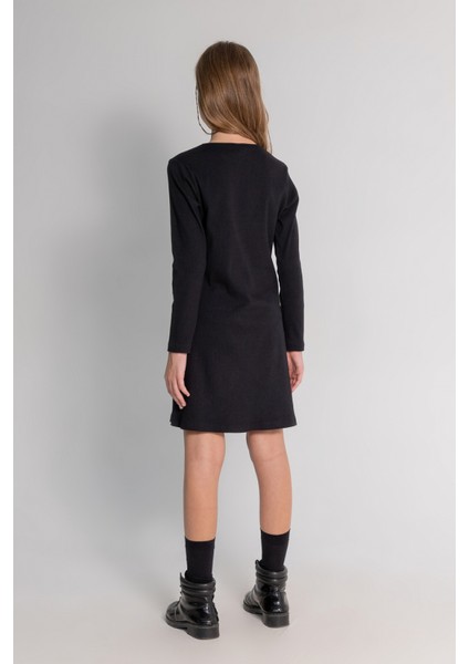 Dmb Taşlı Kız Elbise - Siyah fiyatları
