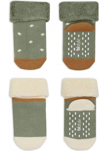 Bistyle Puanlı Kaymaz Havlu Soket Çorap 2'li BS10502 Nil fiyatları