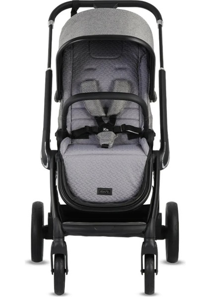 Kobe Capsule Çift Yönlü Doğumdan Itibaren 22 kg Taşıma 360° Pu Tekerlek ile Mükemmel Manevra Sağlayan Travel Sistem-Seyahat Sistem Bebek Arabası Grey fırsatları