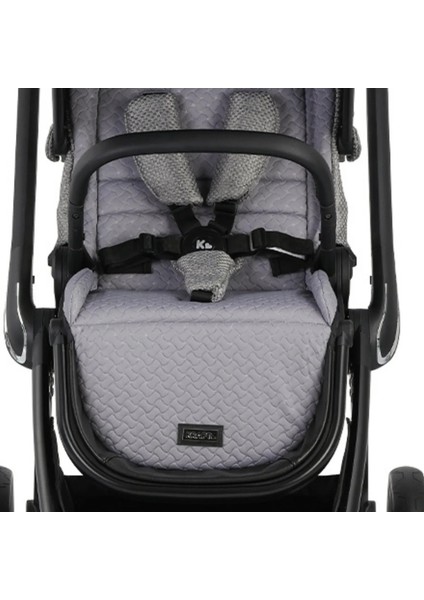 Kobe Capsule Çift Yönlü Doğumdan Itibaren 22 kg Taşıma 360° Pu Tekerlek ile Mükemmel Manevra Sağlayan Travel Sistem-Seyahat Sistem Bebek Arabası Grey