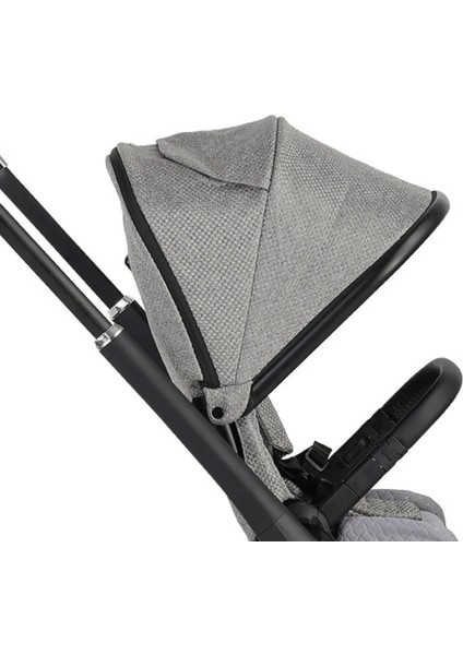 Kobe Capsule Çift Yönlü Doğumdan Itibaren 22 kg Taşıma 360° Pu Tekerlek ile Mükemmel Manevra Sağlayan Travel Sistem-Seyahat Sistem Bebek Arabası Grey