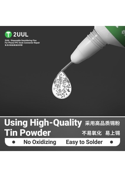 2uul SC97 Telefon Fpc Dock Konnektörü Onarımı Için Tek Kullanımlık Lehim Sökme Akı 15 ml modelleri