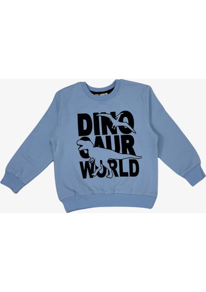 Dino Erkek Sweat - Mavi