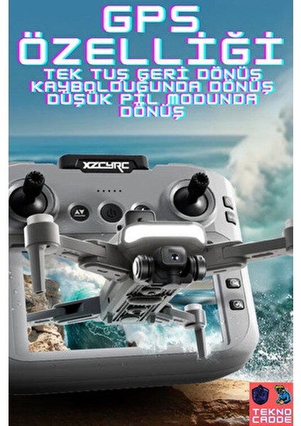 C29S 25DK Uçuş 1000M+ 4K Hd Kamera LCD Kumandalı Katlanır Drone