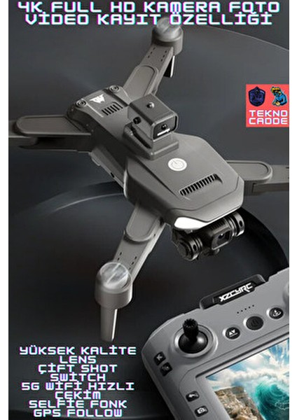 C29S 25DK Uçuş 1000M+ 4K Hd Kamera LCD Kumandalı Katlanır Drone modelleri