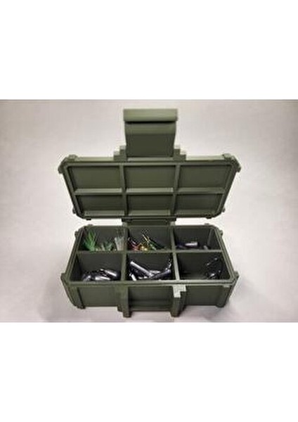 Balıkçı Kutusu Organizer Sağlam Sert Plastik Materyal ile 8 Parça Balık Aksesuarı İçin