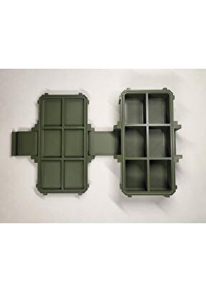 Balıkçı Kutusu Organizer Sağlam Sert Plastik Materyal ile 8 Parça Balık Aksesuarı İçin