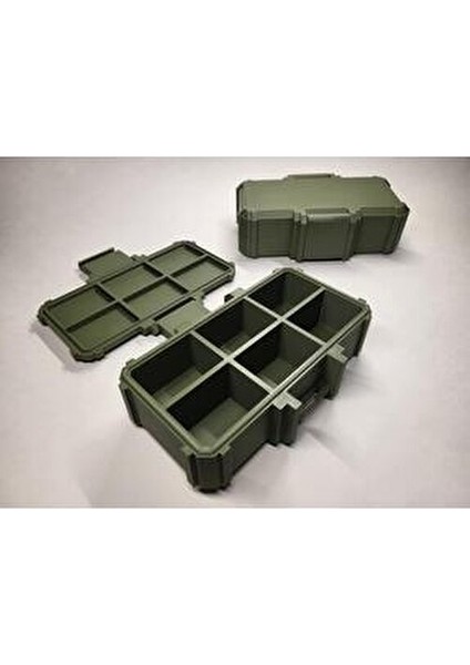 Balıkçı Kutusu Organizer Sağlam Sert Plastik Materyal ile 8 Parça Balık Aksesuarı İçin