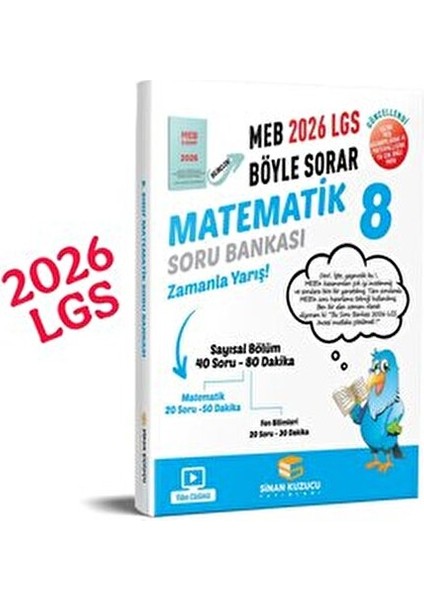 Sinan Kuzucu 2026 Lgs 8. Sınıf Matematik Soru Bankası