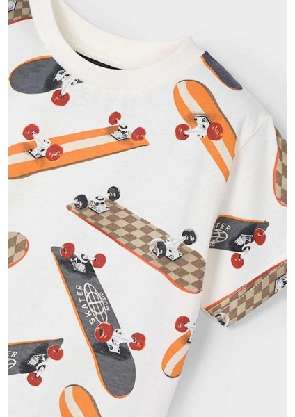 Kaykay Erkek Tişört - Ekru fiyatları