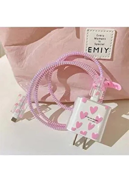 Iphone 18W/20W Uyumlu Şarj Aleti Kılıfı, Şarj Kablosu Örme Aparatı, Toparlayıcı, Kablo Koruyucu