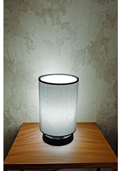 Animon Silindir Tasarım Masa Lambası Abajur Gri fiyatları