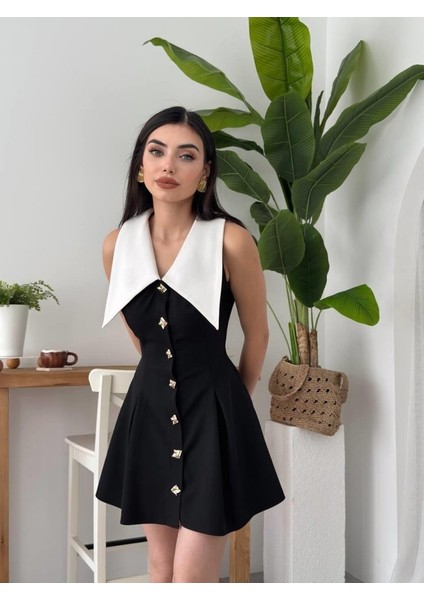 Ness Düğmeli Elbise modelleri