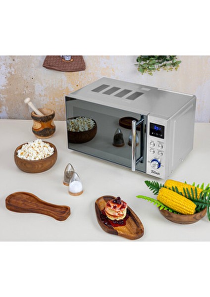 ZLN1238 | Dijital Mikrodalga Fırın | 20L | 700W | 6 Kademeli | Buz Çözme | Paslanmaz Çelik