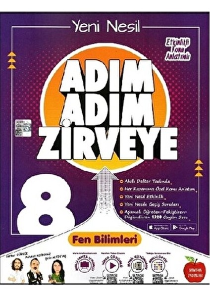 8. Sınıf Adım Adım Zirveye Fen Bilimleri Soru Bankası / Kolektif / Newton Yayınları / 9786057387141
