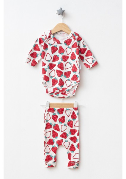 Desenli Kız Bebek Zıbın Takım