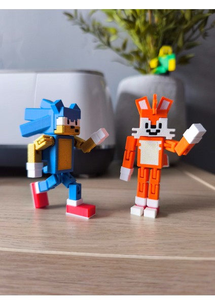 Minecraft Kirpi Sonic ve Tails The Hedgehog Hareketli Eklemli Figür fiyatları